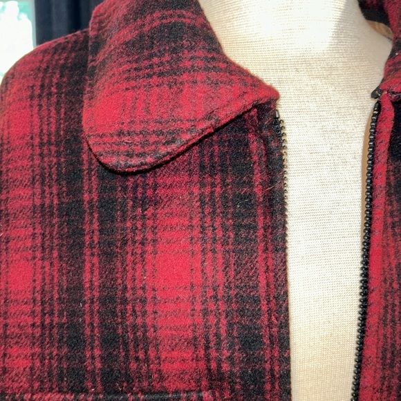 NWT WOOLRICH red black plaid jacket mens - Picture 2 of 10